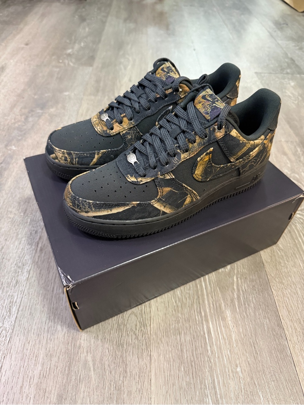 Nike Air Force 1 ‘07 Realtree Men's Size 9 Black Camo IH1221 001